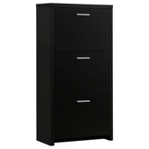 Orleans Furniture - Coaster - Vivian 3-drawer Engineered Wood Shoe Cabinet Black - 900604